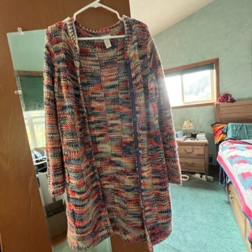 Sundance Women’s Long Multi colored Cardigan Small